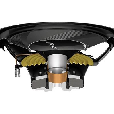 Subwoofer - PIONEER GXT-3730B-SET, 2 canales, Blanco