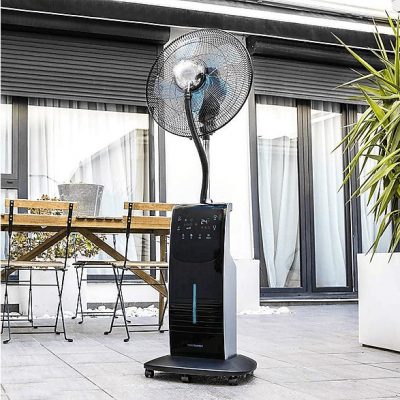 Ventilador de agua - Cecotec EnergySilence 790 FreshEssence Ionic, 90 W, 3.1 l, 12 h, Control remoto, Negro