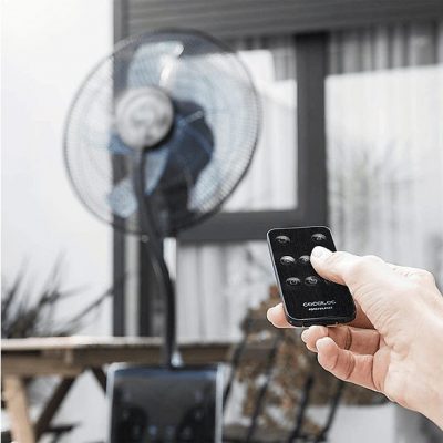Ventilador de agua - Cecotec EnergySilence 790 FreshEssence Ionic, 90 W, 3.1 l, 12 h, Control remoto, Negro